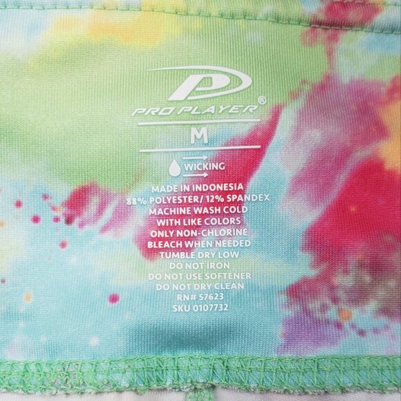 Capri Graffiti Moisture Wicking Pro Player Leggings Yoga Pants Ladies Size M - Picture 3 of 5